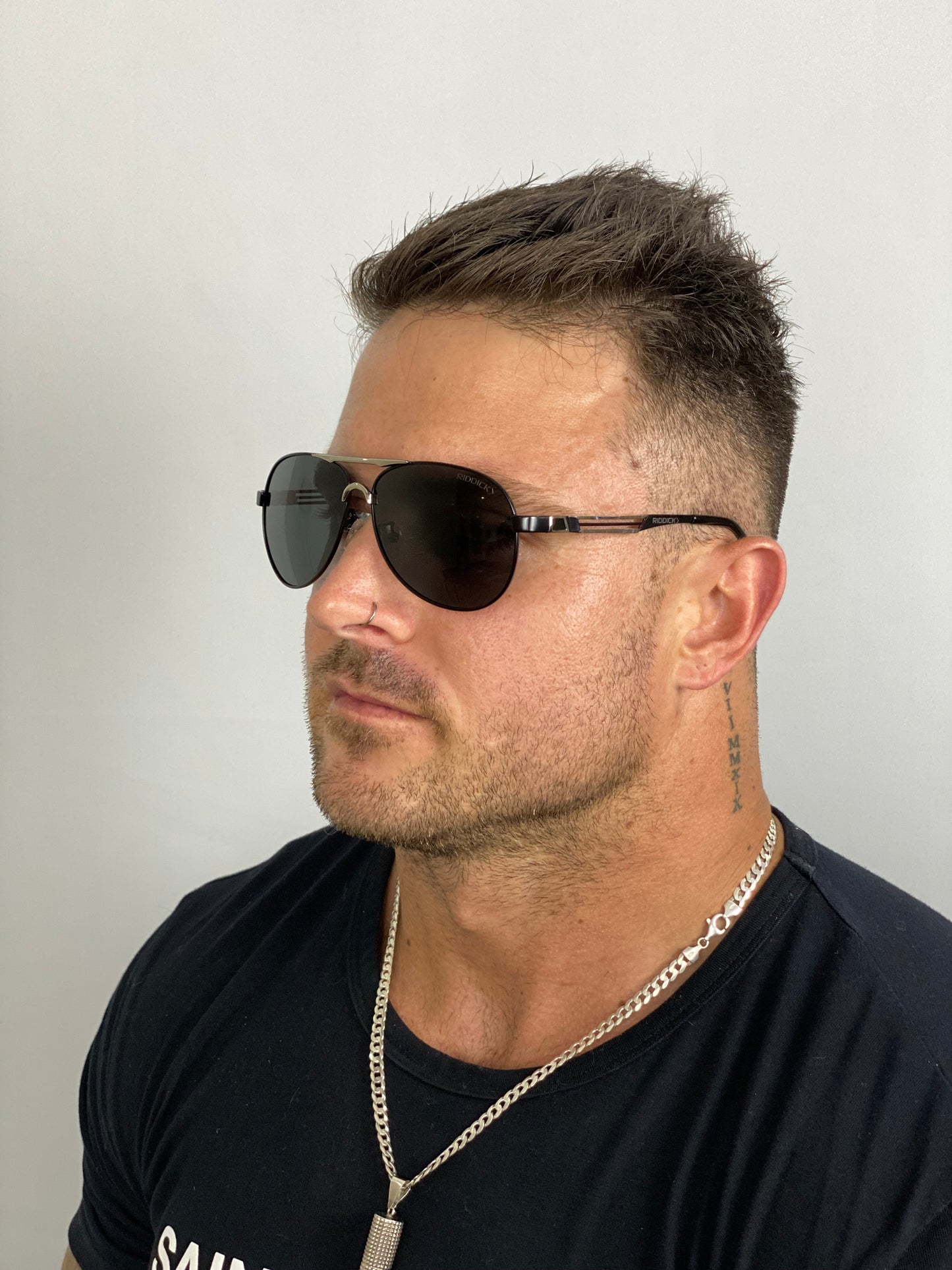 Gladiator Black Silver / Black Metal Sunglasses