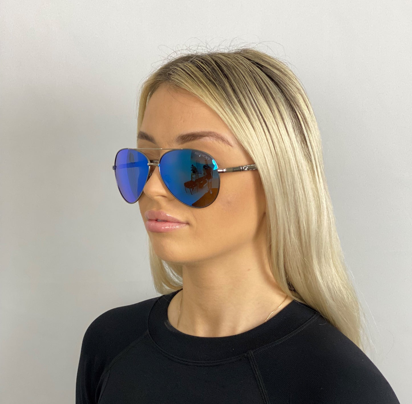 Africa Silver / Blue Sunglasses