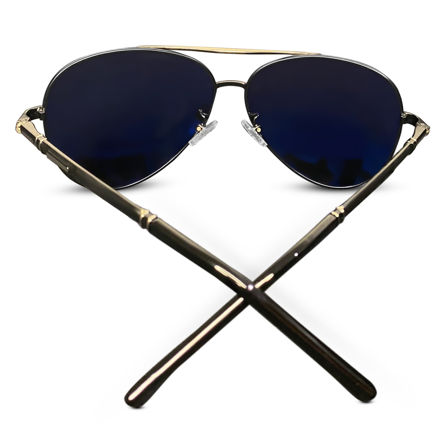 Africa Silver / Blue Sunglasses