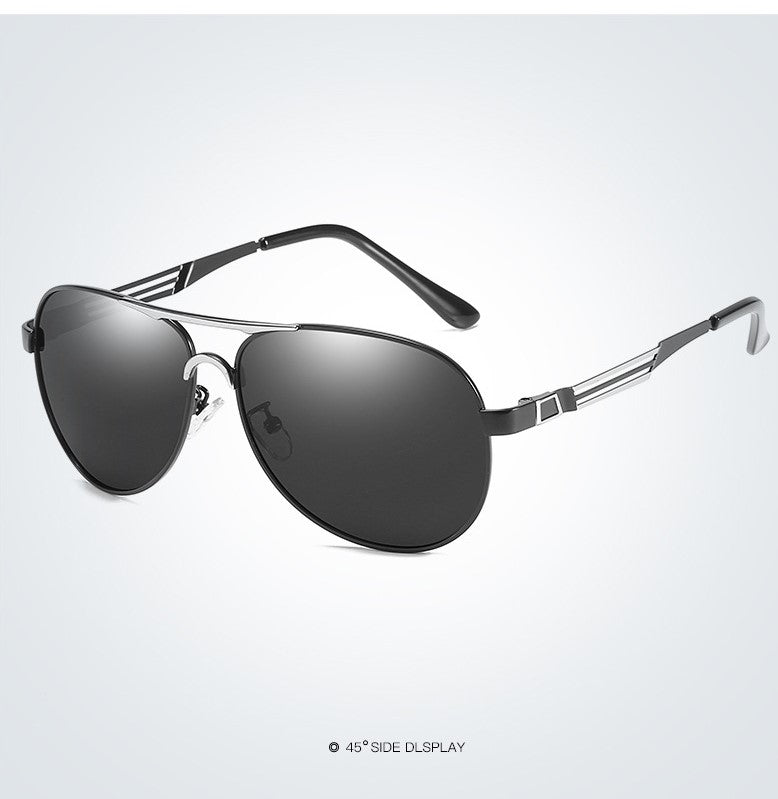 Gladiator Black Silver / Black Metal Sunglasses