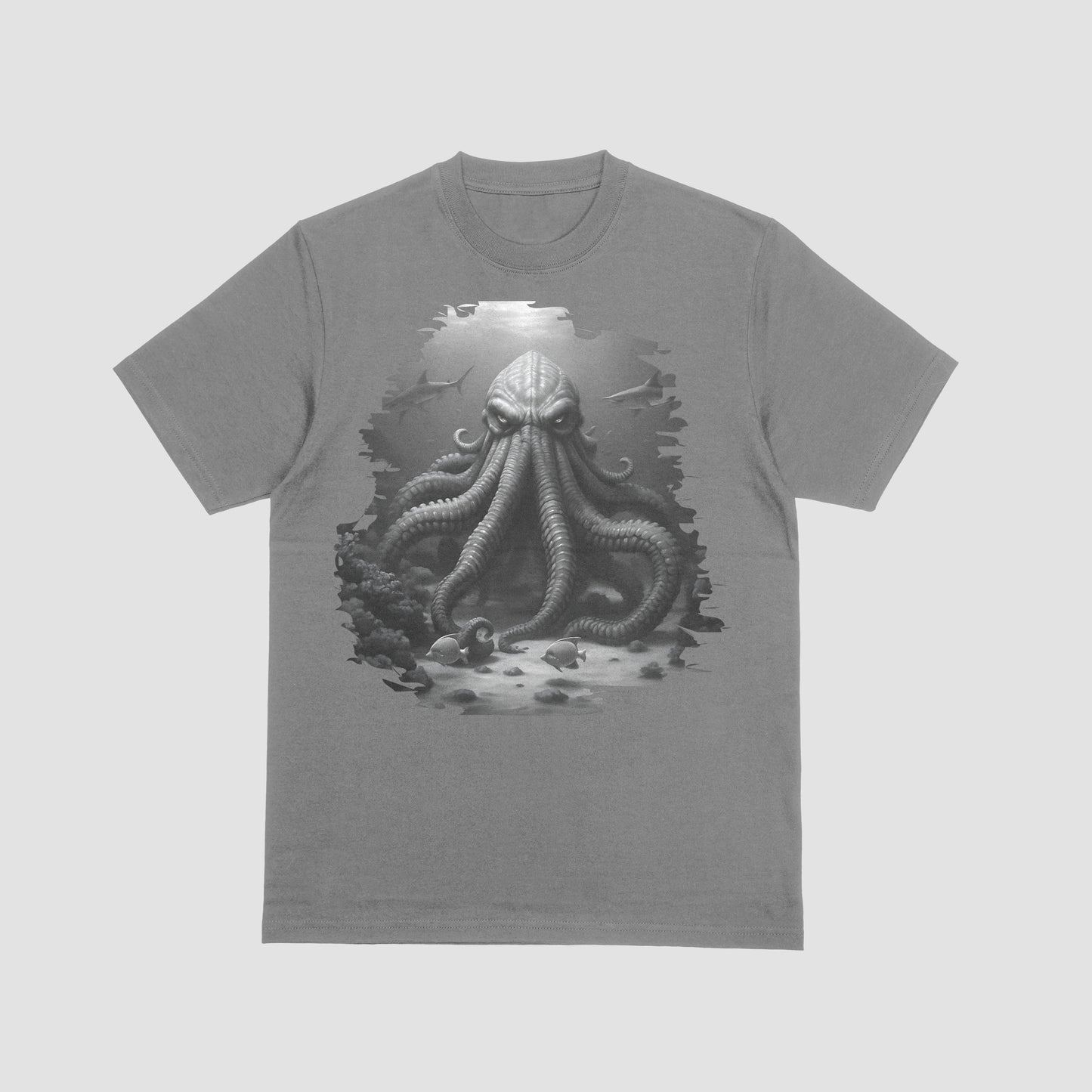 Kraken Men's T-Shirt (B&W)