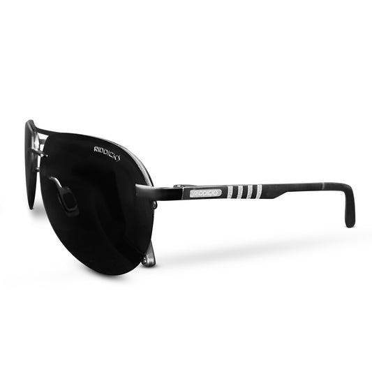 Aviator Gun Metal Grey Sunglasses