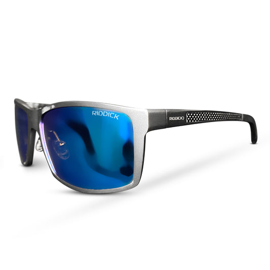 Sidewalk Gun Metal Grey / Blue Sunglasses