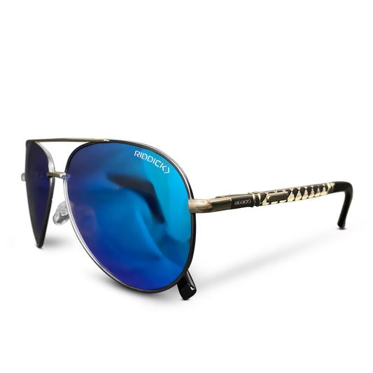 Africa Silver / Blue Sunglasses