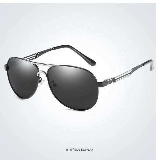 Gladiator Black Silver / Black Metal Sunglasses